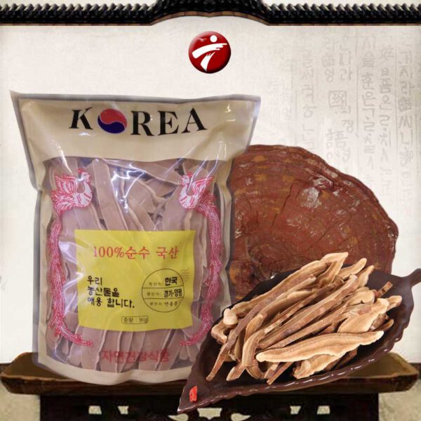 Nấm linh chi đỏ thái lát Hàn Quốc (1kg/túi) L004