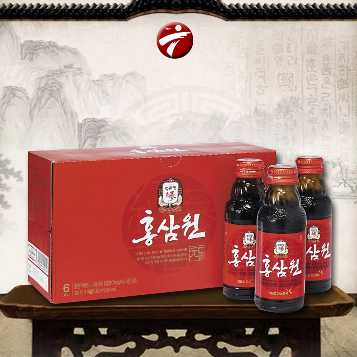 Nước uống cao cấp tăng lựchồng sâm Chính Phủ KGC (Cheong Kwan Jang ) loại hộp 10 chai NS646