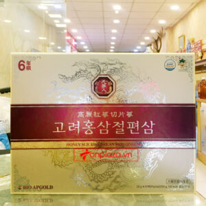 Hồng Sâm lát tẩm mật ong BIO APGOLD Hàn Quốc NS030