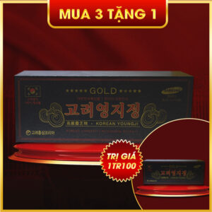Cao Linh Chi Hàn Quốc hộp gỗ đen Gold L029