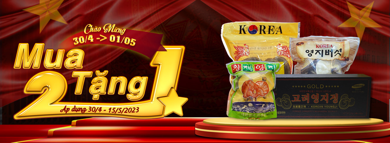 Thảo dược nấm linh chi vàng Hàn Quốc giá tốt nhất tại việt nam