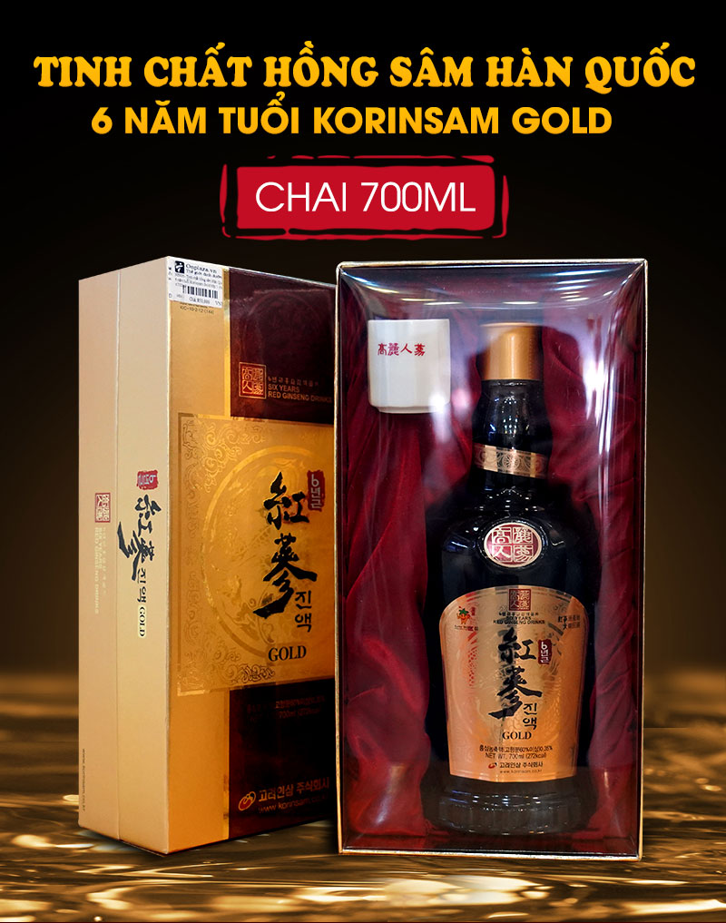 Tinh chất hồng sâm Hàn Quốc 6 năm tuổi Korinsam Gold hộp 1 chai x 700ml NS935 1