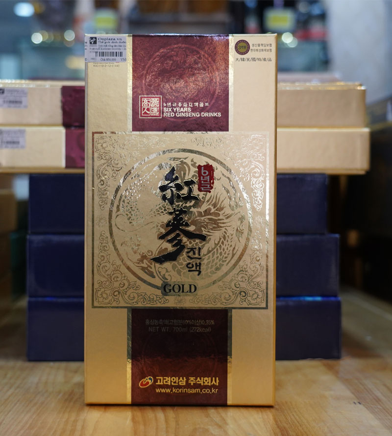 Tinh chất hồng sâm Hàn Quốc 6 năm tuổi Korinsam Gold hộp 1 chai x 700ml NS935 6
