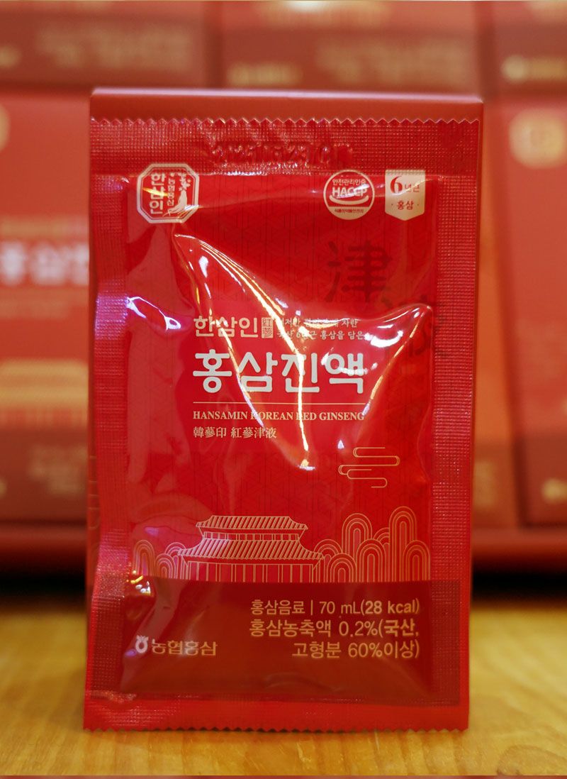 Nước hồng sâm Hàn Quốc Hansamin Hộp 30 gói x 70m 16