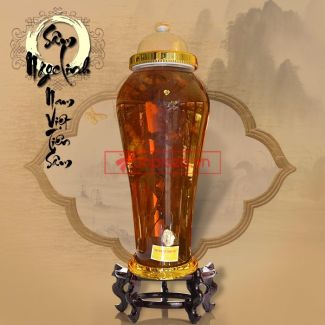 Bình ngâm sâm Ngọc Linh tươi loại 1,4 kg/củ