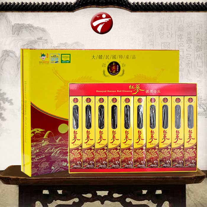 Hồng sâm mật ong 10 củ Deadong – honeyed korean red ginseng gold NS129